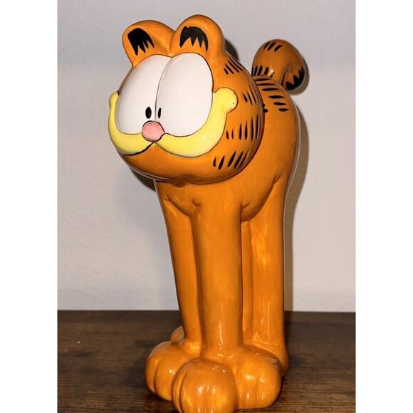 RARE Vintage Burton Garfield The Cat Ceramic Vase Paws Excellent Condition - Picture 1 of 12